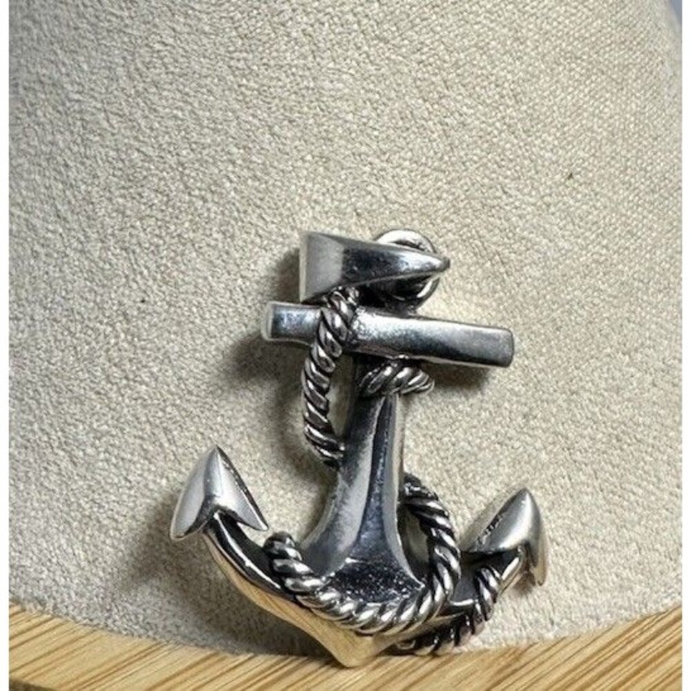 Handmade Sterling Silver Mens Womens Mariner Nautical Sea Anchor Pendant Medal
